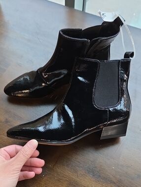 Franco Sarto Size 5.5 Women's Chelsea Ankle Boots In Black NEW